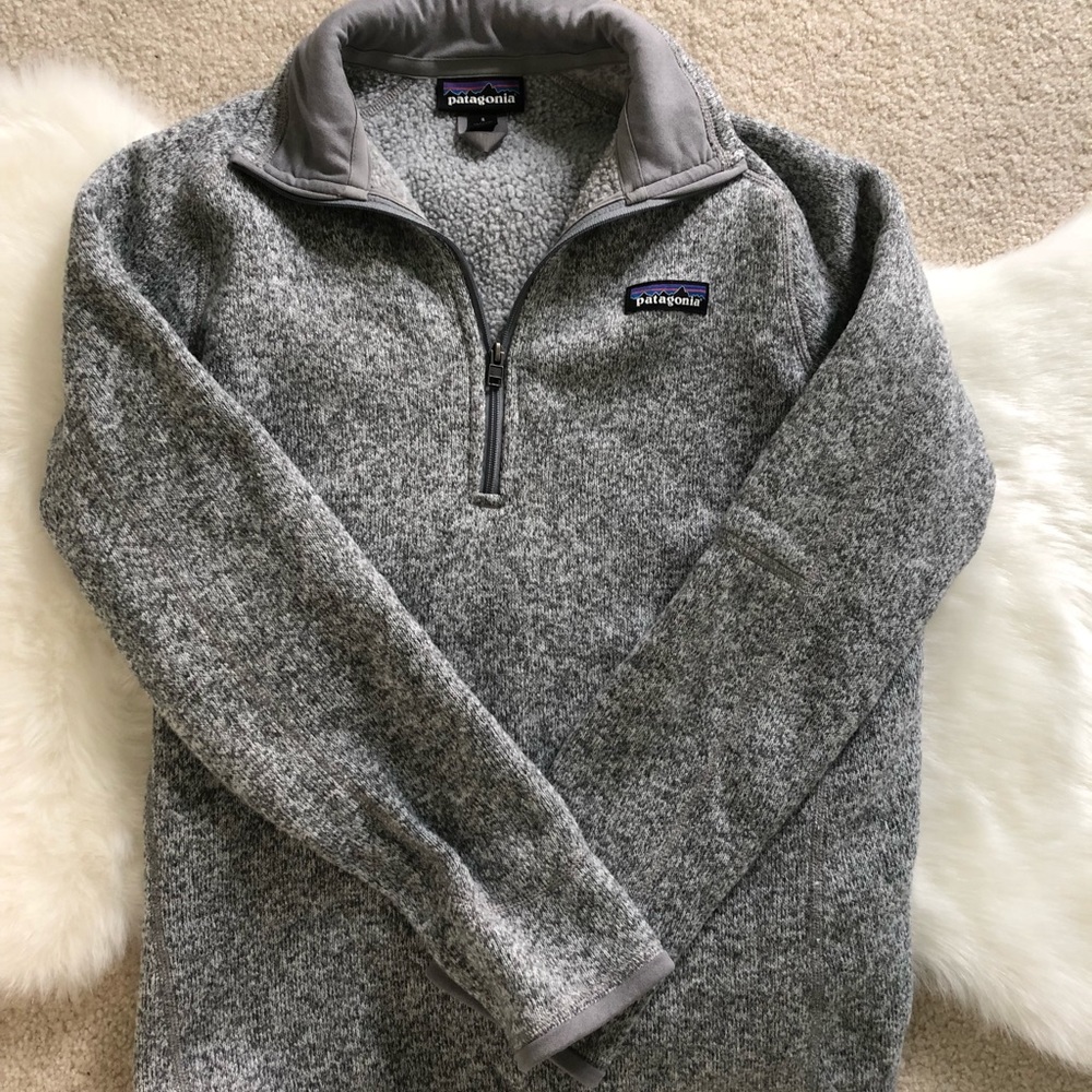 Heather Grey Patagonia Zip-up